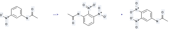 Acetamide,N-(2,3-dinitrophenyl)- can be prepared by N-(3-nitro-phenyl)-acetamide at the temperature of -10/-12 °C